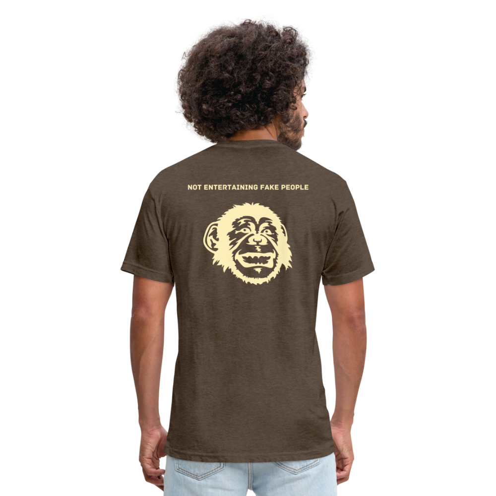I AM... Fitted Cotton/Poly T-Shirt by Next Level - heather espresso