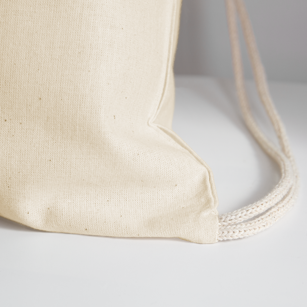 I AM... Cotton Drawstring Bag - natural