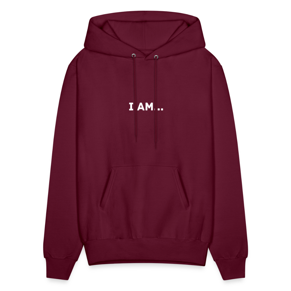 I AM... Men's Hoodie - burgundy