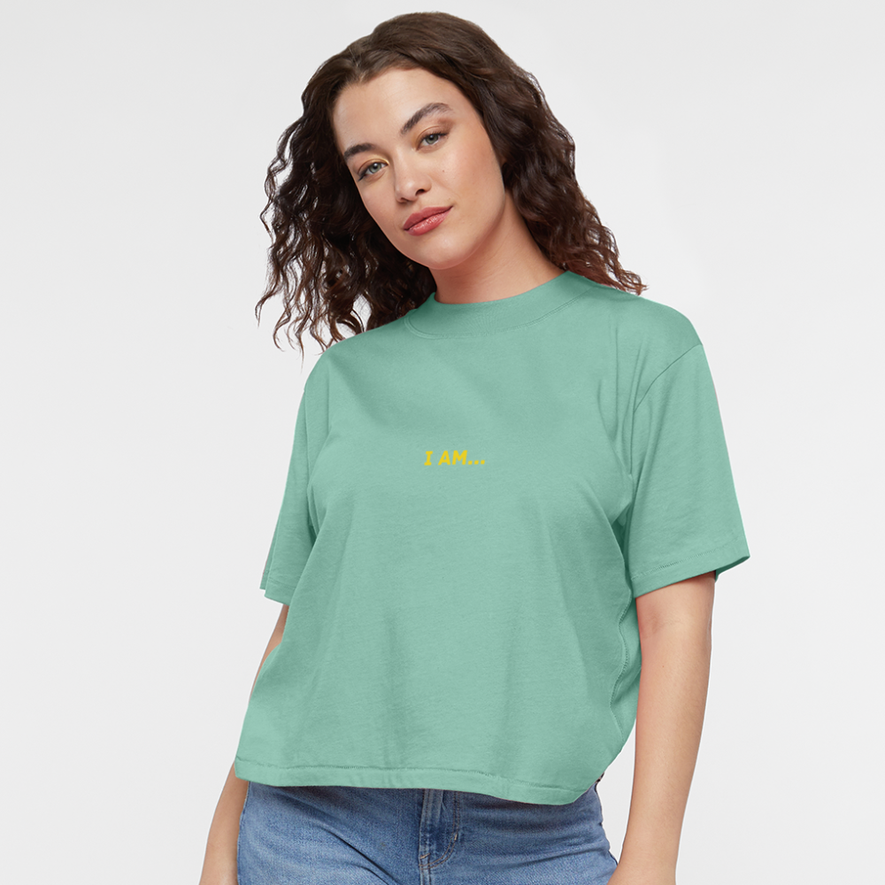 I AM... Women's Boxy Tee - saltwater