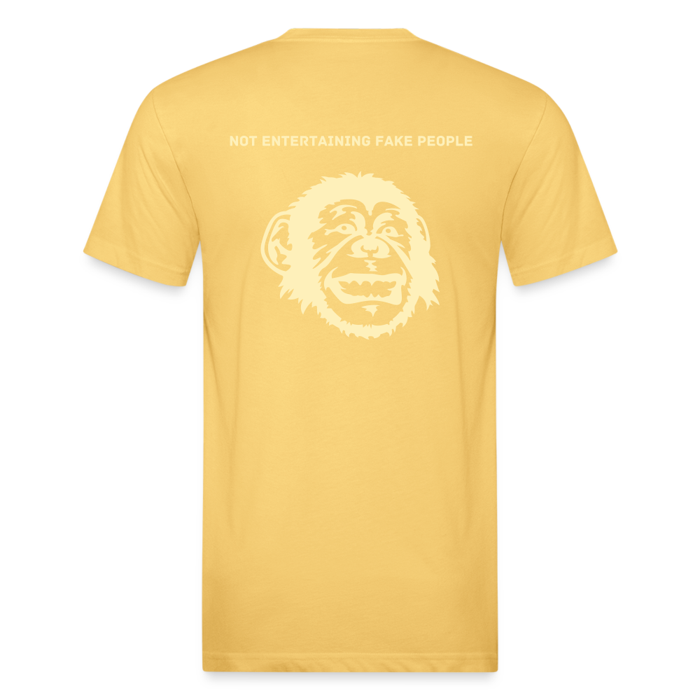 I AM... Fitted Cotton/Poly T-Shirt by Next Level - pastel yellow