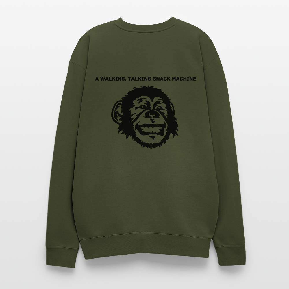 I AM... Oversized Crewneck Sweatshirt - olive green