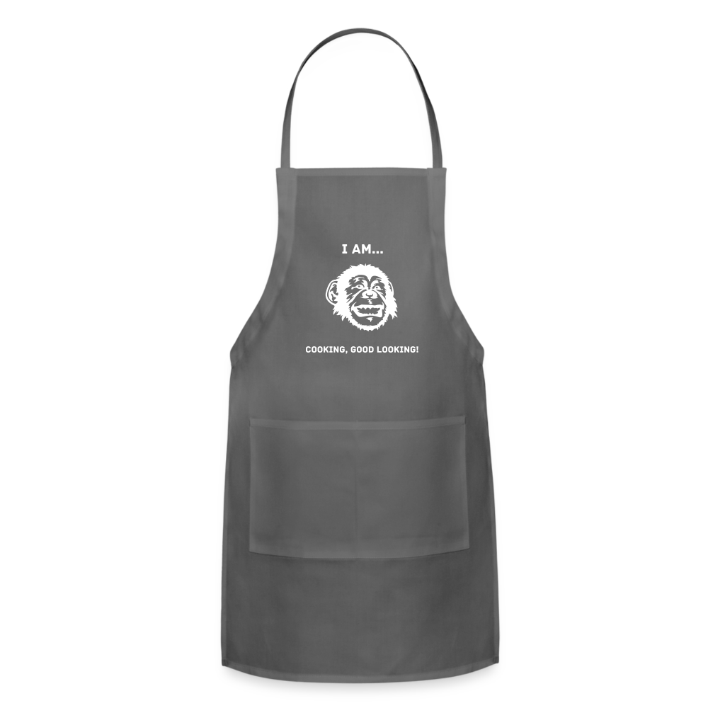I AM... Adjustable Apron - charcoal