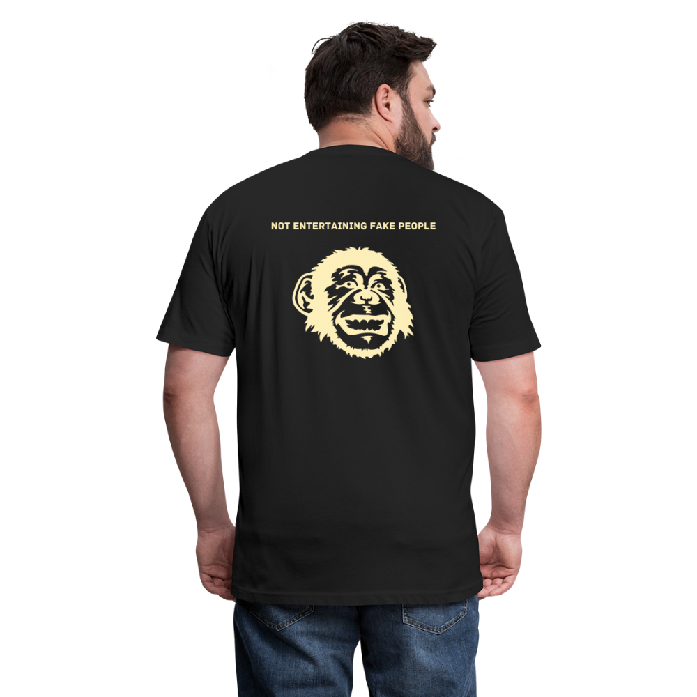 I AM... Fitted Cotton/Poly T-Shirt by Next Level - black
