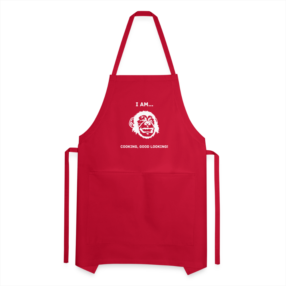 I AM... Adjustable Apron - red
