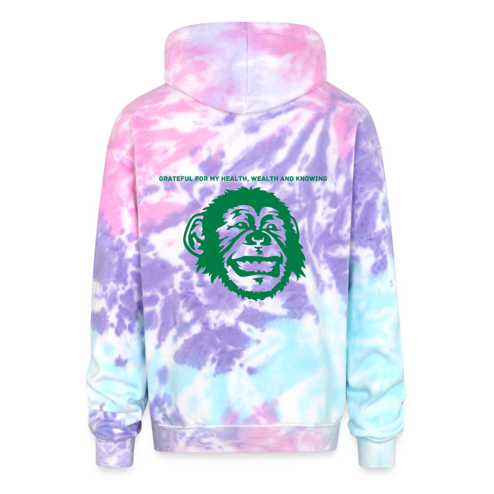 I AM... Adult Tie Dye Hoodie - cotton candy